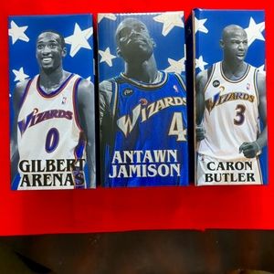 Washington Wizards Bobbleheads The Big 3 Gill,Antaean,and caron 25th Anniversary